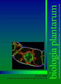 obálka mezinárodního vědeckého časopisu Biologia Plantarum